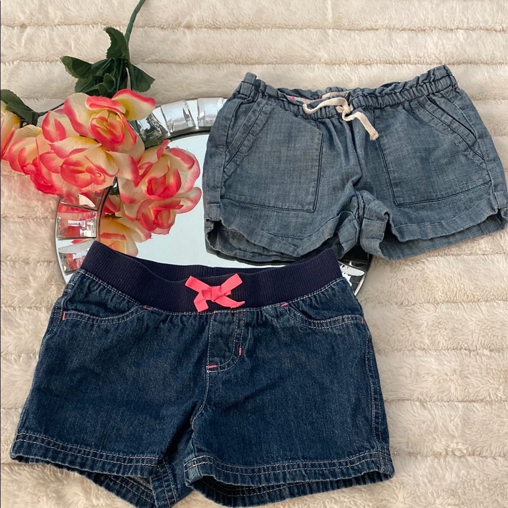 Girls Denim Blue Shorts Bundle